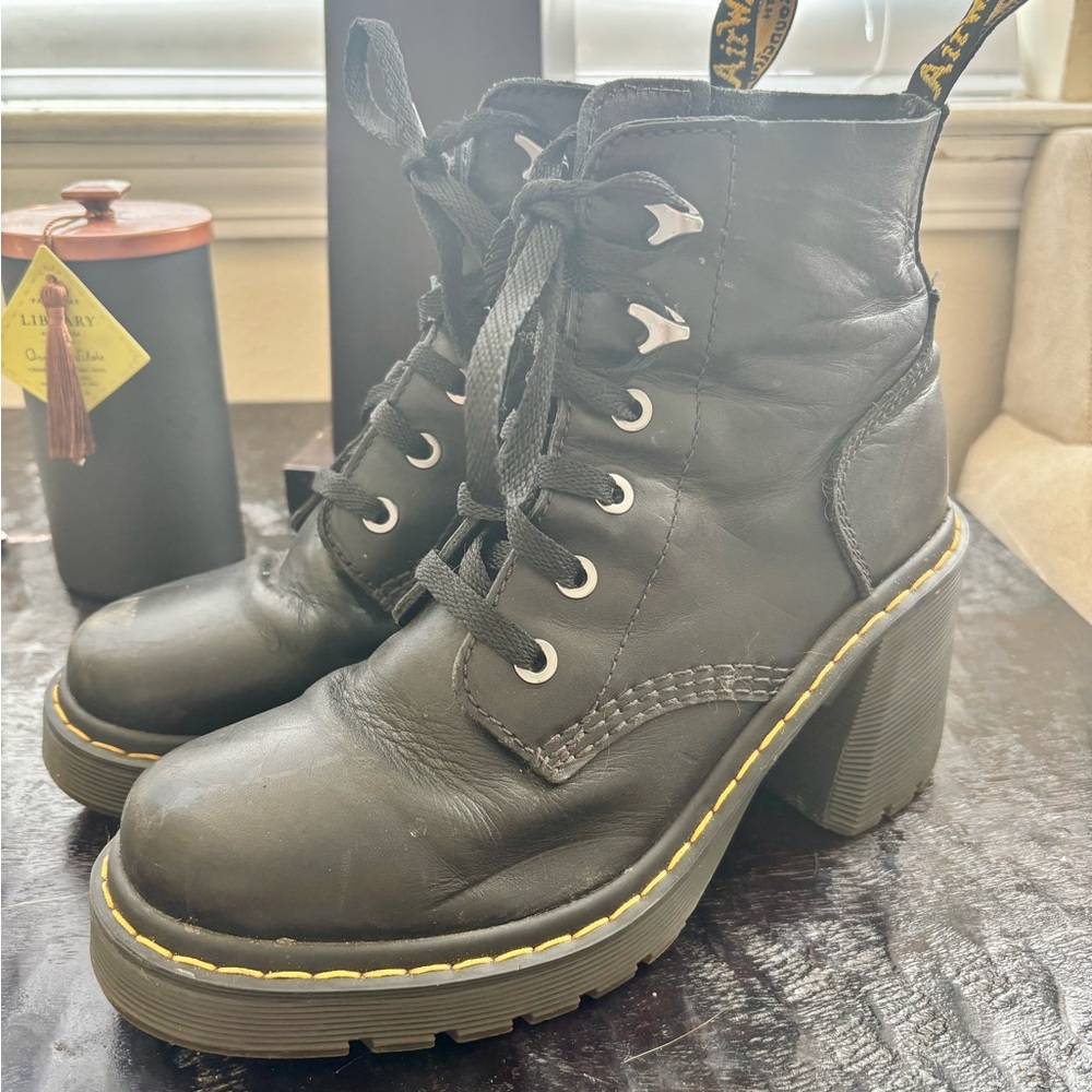 Dr. Martens Jesy Black Lace Up Platform Boots - Picture 10 of 14